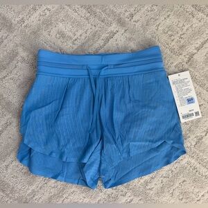 Pool Blue Lululemon Fast and Free Airflow Run Shorts 3”